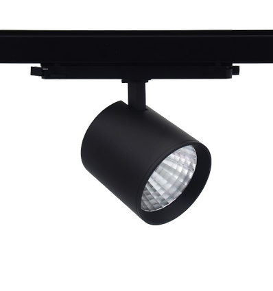 LEDlife 30W schwarzer DALI Schienenstrahler - RA 90, 38 Grad, 3-Phasen