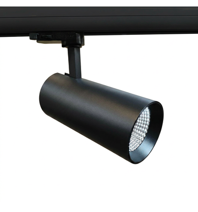 Outlet: 30W LED Schienenspot - 3-Phasen, schwarz, 3000lm, 4000K, RA90