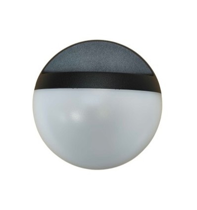 Outlet: 12W LED Wandleuchte - IP54 Außenbereich, rund, schwarz, inkl. Leuchtmittel