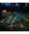 3m weißes Seil mit RGB-Licht - Mit Karabinerhaken, max. 80kg Belastung