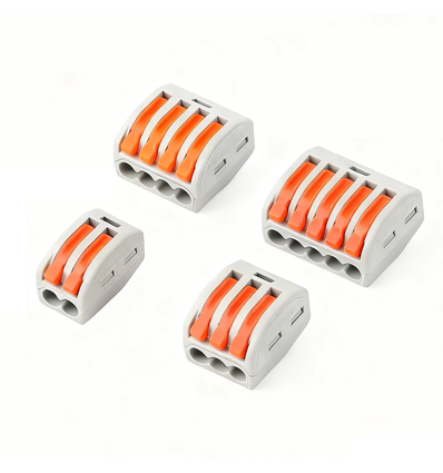 Verbindungsklemmen Set 46 Stk. - 0,32-2,5 mm² für 2/3/4/5 Leiter