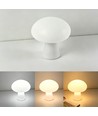 Wiederaufladbare LED Pilz Tischleuchte - Weiß, Touch dimmbar, CCT, IP54