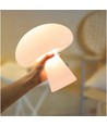 Wiederaufladbare LED Pilz Tischleuchte - Weiß, Touch dimmbar, CCT, IP54