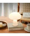 Wiederaufladbare LED Pilz Tischleuchte - Weiß, Touch dimmbar, CCT, IP54