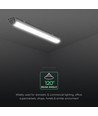 60cm 18W wasserdichte LED-Wannenleuchte, Durchverdrahtet - 120lm/W, Cree Chip, 6 Jahre Garantie, IP65