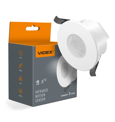 PIR Bewegungs- und Lichtsensor 1200W - Weiß, Unterputz-Sensor