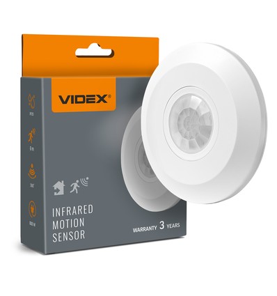 PIR Bewegungs- und Lichtsensor, 800W - Weiß, Unterputz-Sensor