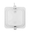 12W Dure 3 quadratische LED-Deckenleuchte - CCT, IP54, 14,5x14,5 cm