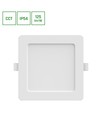 12W Dure 3 quadratische LED-Deckenleuchte - CCT, IP54, 14,5x14,5 cm