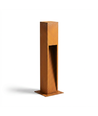 Corten Gartenleuchte - 70 cm, 12W, IP65 Außenbereich, inkl. Leuchtmittel