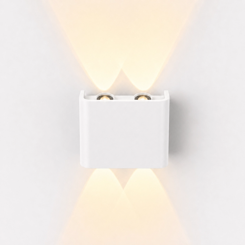 4W Luna Up/Down Wandleuchte - IP54 Außen, CCT, 3 Lichtfarben, weiß, inkl. LED