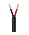 5m Kabel rot/schwarz, schwarz rund - 2x0,35mm², 12V-24V, für LED-Streifen