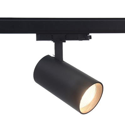 29W 3-Phasen Schienenstrahler RA98 - 110lm/w, 38 Grad, schwarz