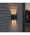 4W Luna Up/Down Wandleuchte - IP54 Außen, CCT, 3 Lichtfarben, Schwarz, inkl. Leuchtmittel