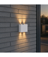 4W Luna Up/Down Wandleuchte - IP54 Außen, CCT, 3 Lichtfarben, weiß, inkl. LED