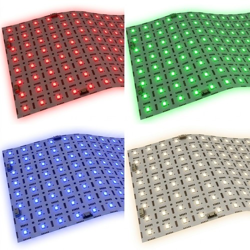 Faltbares LED Panel RGB+NW RA95 - 24V DC, IP20, 49x24cm, 45W