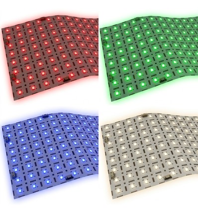 Faltbares LED Panel RGB+NW RA95 - 24V DC, IP20, 49x24cm, 45W