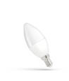 E14 8W LED-Kerzenlampe - C38, mattiertes Glas
