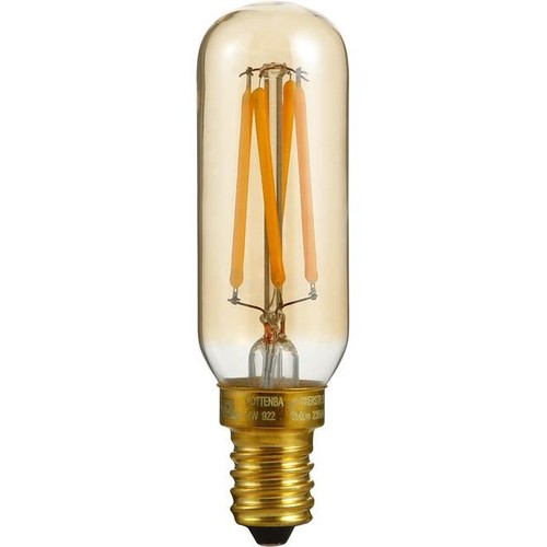 E14 4W dimmbare LED-Röhrenlampe - 8,5cm, 2200K, Gold, Filament