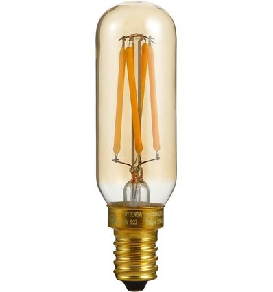 E14 4W dimmbare LED-Röhrenlampe - 8,5cm, 2200K, Gold, Filament