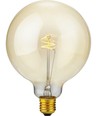 E27 4,2W Slim Flex Filament G125 - 470lm, dimmbar, 2200K, Goldglas