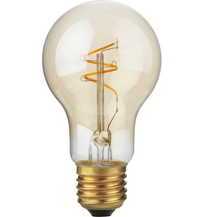 E27 4,2W Slim Flex Filament LED-Lampe dimmbar - 470lm, A60, 2200K, Gold