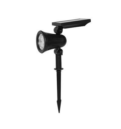 1,54W Solar-Gartenspot mit Erdspieß - 5,5V, IP54, 3000K, 2200mAh Akku