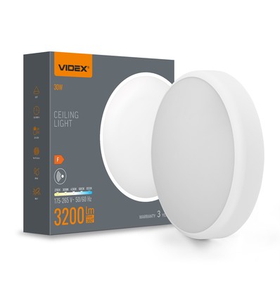 30W LED-Deckenleuchte mit Sensor - 5CCT, weißer Rand, integrierter Bewegungsmelder