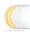 30W LED-Deckenleuchte mit Sensor - 5CCT, weißer Rand, integrierter Bewegungsmelder