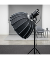 Softbox mit Raster, Ø65cm - Für 200W/300W Fluter, schwarz