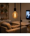 E27 dekorative LED Globe-Lampe - Spiral-Filament, 5W, extra warmweiß