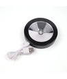 Wiederaufladbarer RGB LED-Untersetzer - Schwarz, IP54 Außen