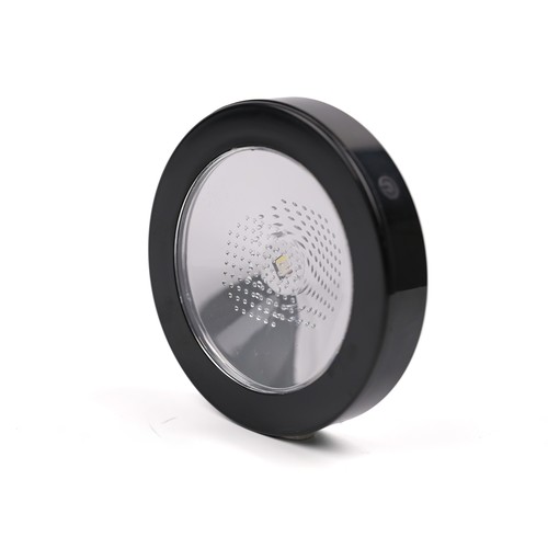 Wiederaufladbarer RGB LED-Untersetzer - Schwarz, IP54 Außen