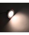 13W Ø11,4cm Einbaustrahler RGB+CCT RA93 - 24V DC, Loch: Ø9,5 cm, Maße: Ø11,4 cm, Weißer Rand