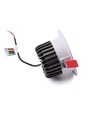 13W Ø11,4cm Einbaustrahler RGB+CCT RA93 - 24V DC, Loch: Ø9,5 cm, Maße: Ø11,4 cm, Weißer Rand