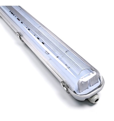 150cm Industrieleuchte - Für 2x 150cm T8 LED Röhren, IP65 wasserdicht, durchverdrahtet