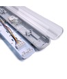 60cm Industrieleuchte - Für 2x 60cm T8 LED Röhren, IP65 wasserdicht, durchverdrahtet