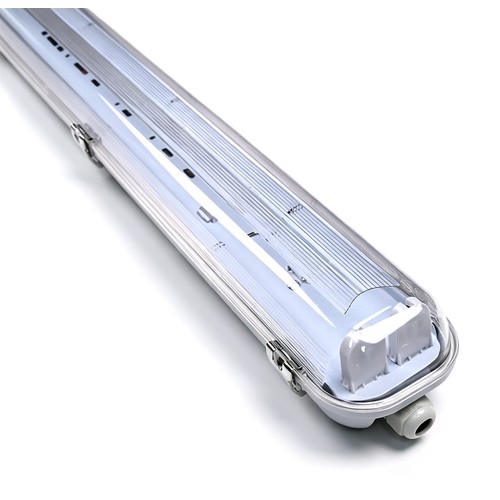 60cm Industrieleuchte - Für 2x 60cm T8 LED Röhren, IP65 wasserdicht, durchverdrahtet