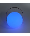 Wiederaufladbare RGB LED Tischleuchte - Weiß, inkl. Fernbedienung, IP54 Außen