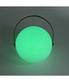 Wiederaufladbare RGB LED Tischleuchte - Weiß, inkl. Fernbedienung, IP54 Außen