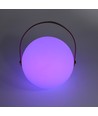 Wiederaufladbare RGB LED Tischleuchte - Weiß, inkl. Fernbedienung, IP54 Außen