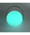 Wiederaufladbare RGB LED Tischleuchte - Weiß, inkl. Fernbedienung, IP54 Außen