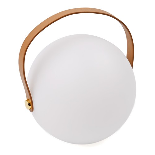 Wiederaufladbare RGB LED Tischleuchte - Weiß, inkl. Fernbedienung, IP54 Außen