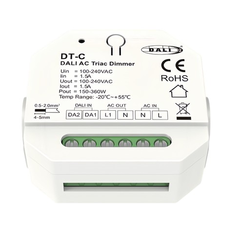LEDlife DALI Einbaudimmer - DALI, Push-Dim, LED-Dimmer, für Unterputz