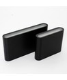 8W DuoLume Wandleuchte - Quadrat, IP65, schwarz, Up/Down, Innen/Außen, inkl. Leuchtmittel