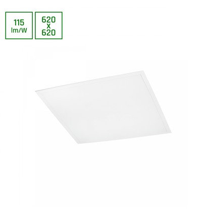 62x62 ALGINE LED Panel, 40W - 120°, weißer Rahmen, kaltweiß, hintergrundbeleuchtet