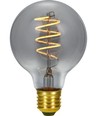 E27 4W dimmbare LED-Filament-Lampe - G80, Flex Globe, 2200K, Rauchglas