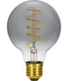E27 4W dimmbare LED-Filament-Lampe - G80, Flex Globe, 2200K, Rauchglas