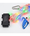 5m weißes Seil mit RGB Licht - Mit Karabiner, max. 80kg Belastung