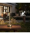 Wiederaufladbare LED-Tischleuchte mit kabellosem Laden - Gold, Touch-dimmbar, CCT, IP54